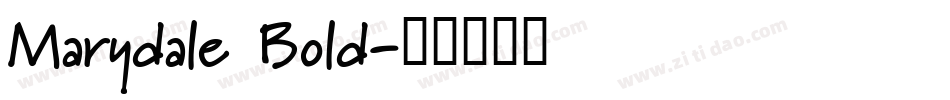 Marydale Bold字体转换